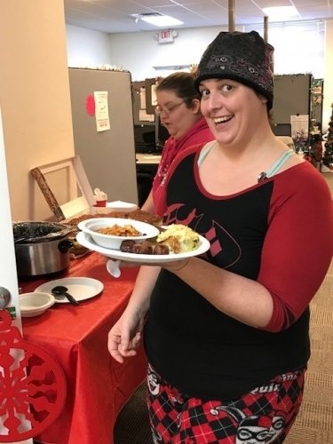 Tampa office PJs Day and Secret Santa Lunch - December 28, 2018