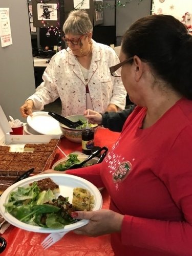 Tampa office PJs Day and Secret Santa Lunch - December 28, 2018